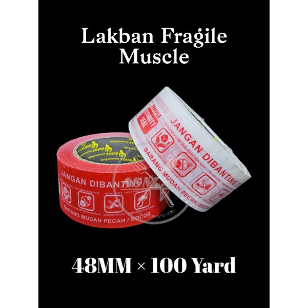 

Lakban Fragile / JANGAN DIBANTING Muscle Tape Kualitas Super Bahan Tebal dan Lengket