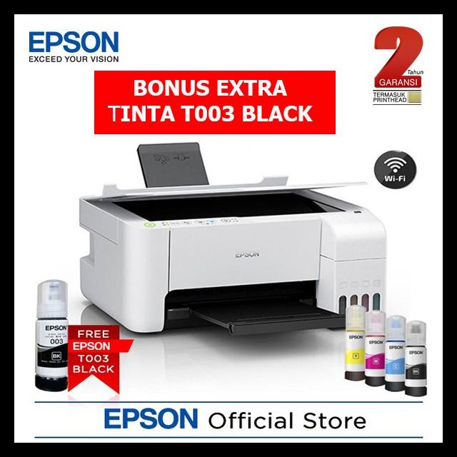 Printer Epson L 3150 Print Scan Copy Wifi - Putih (L 3156)