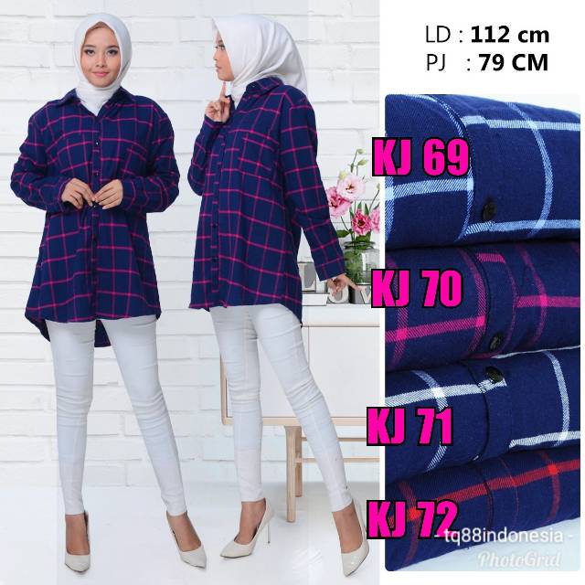 Kemeja flanel/kemeja flanel wanita/kemeja flanel jumbo/kemeja kotak/boyfriend shirt/hem kotak