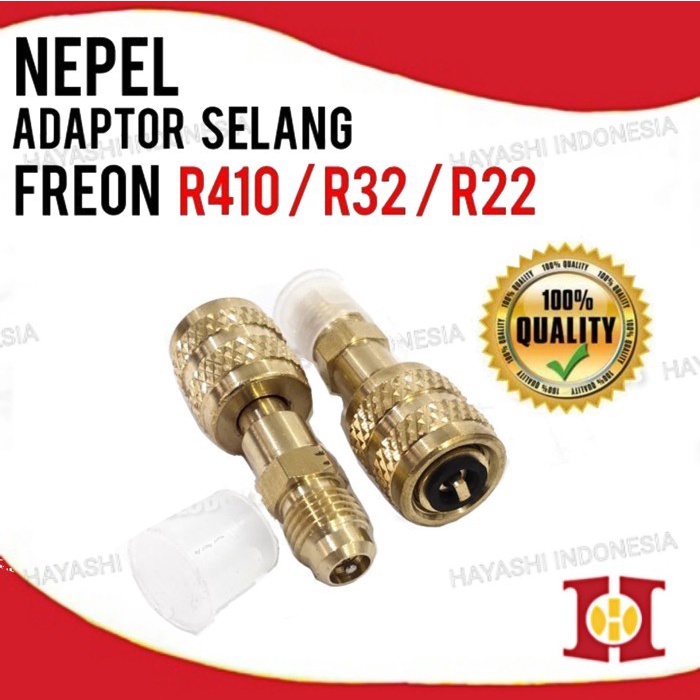 Nepel Adaptor Converter Selang Freon R410 R32 Dari R22 Premium