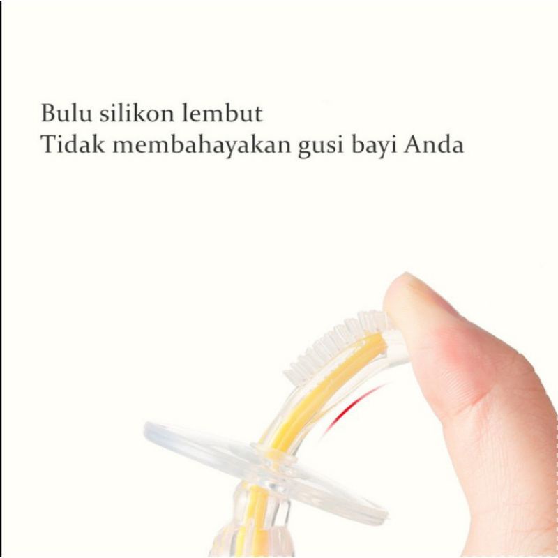 Sikat gigi bayi silicone C38 / Sikat gigi akachan