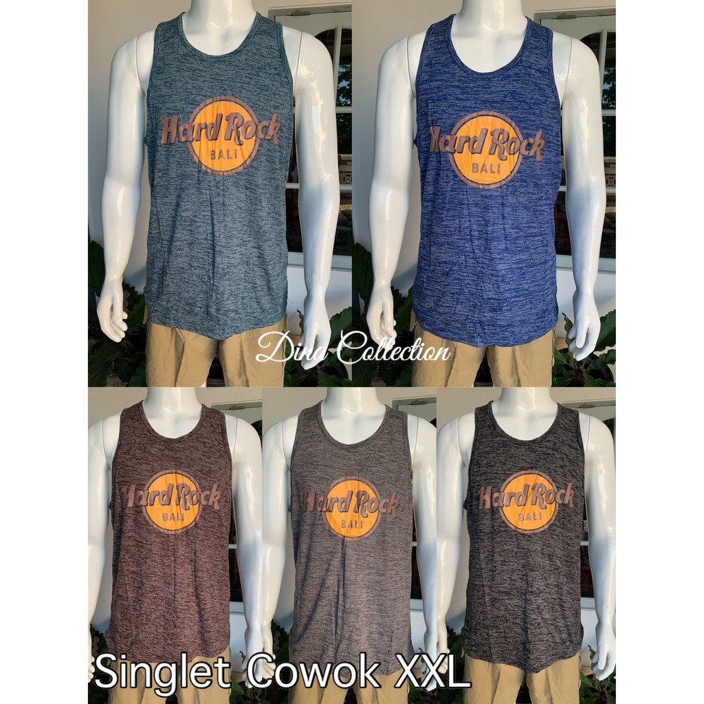 KAOS SINGLET COWOK JUMBO MOTIF HARDROCK