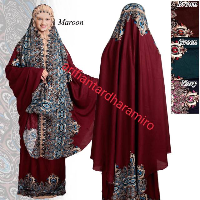 MUKENA BALI RAINBOW RAYON JUMBO 06