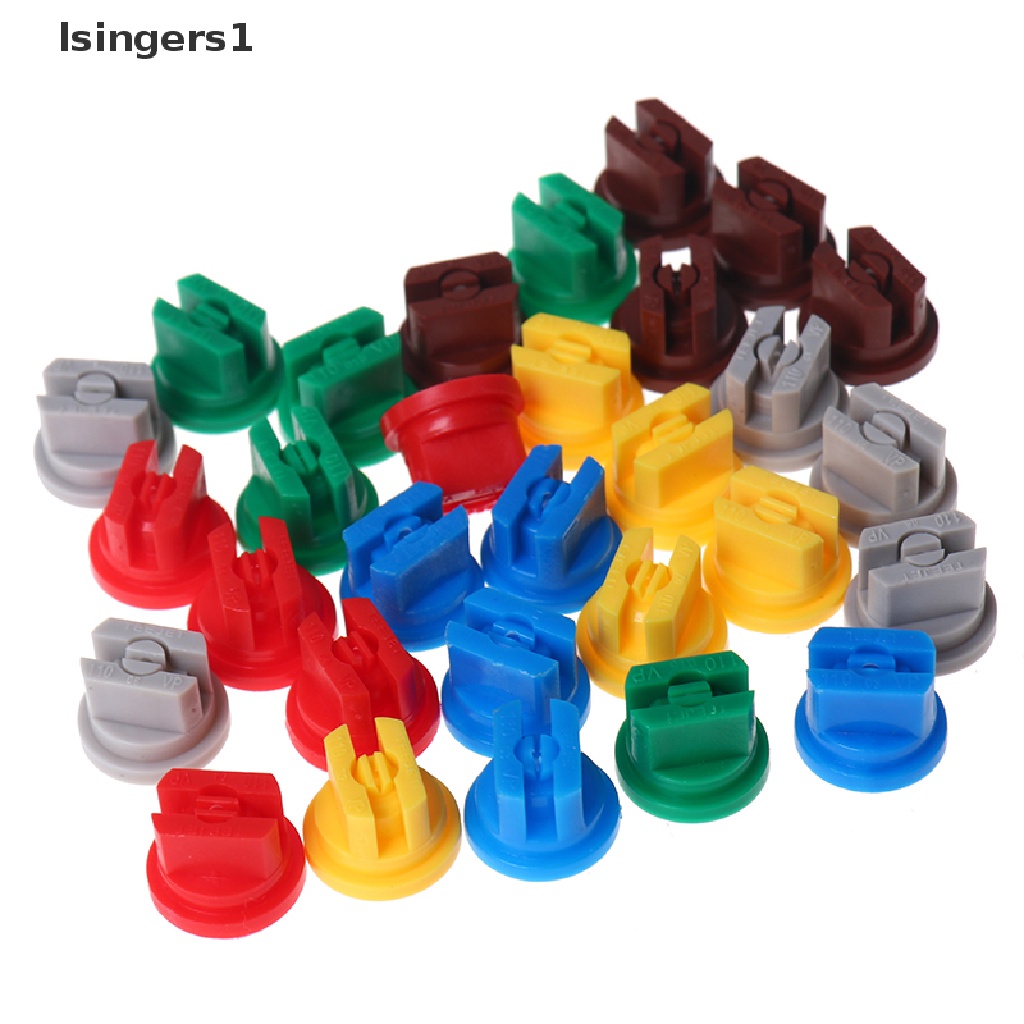 (lsingers1) 5pcs Nozzle Spray Atomisasi Tekanan Tinggi Bentuk Kipas Untuk Irigasi Tanaman