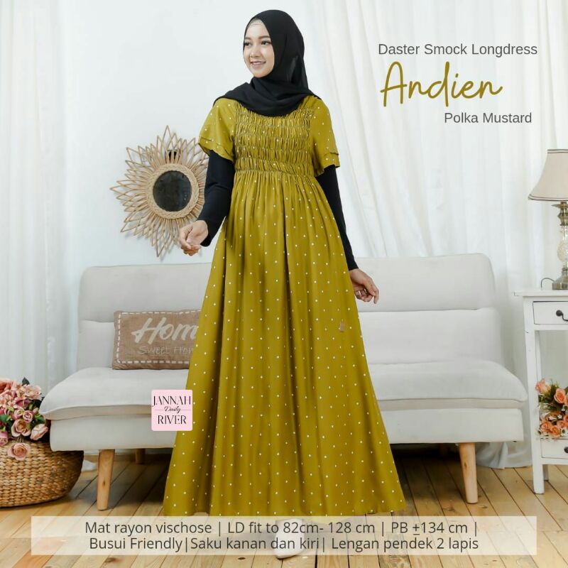 Daster Smock Longdress Andien by Jannah River
