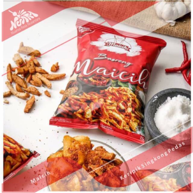 [ TERLARIS & TERPERCAYA ] Keripik Singkong Pedas dan Basreng Pedas Maicih baso goreng bandung-1