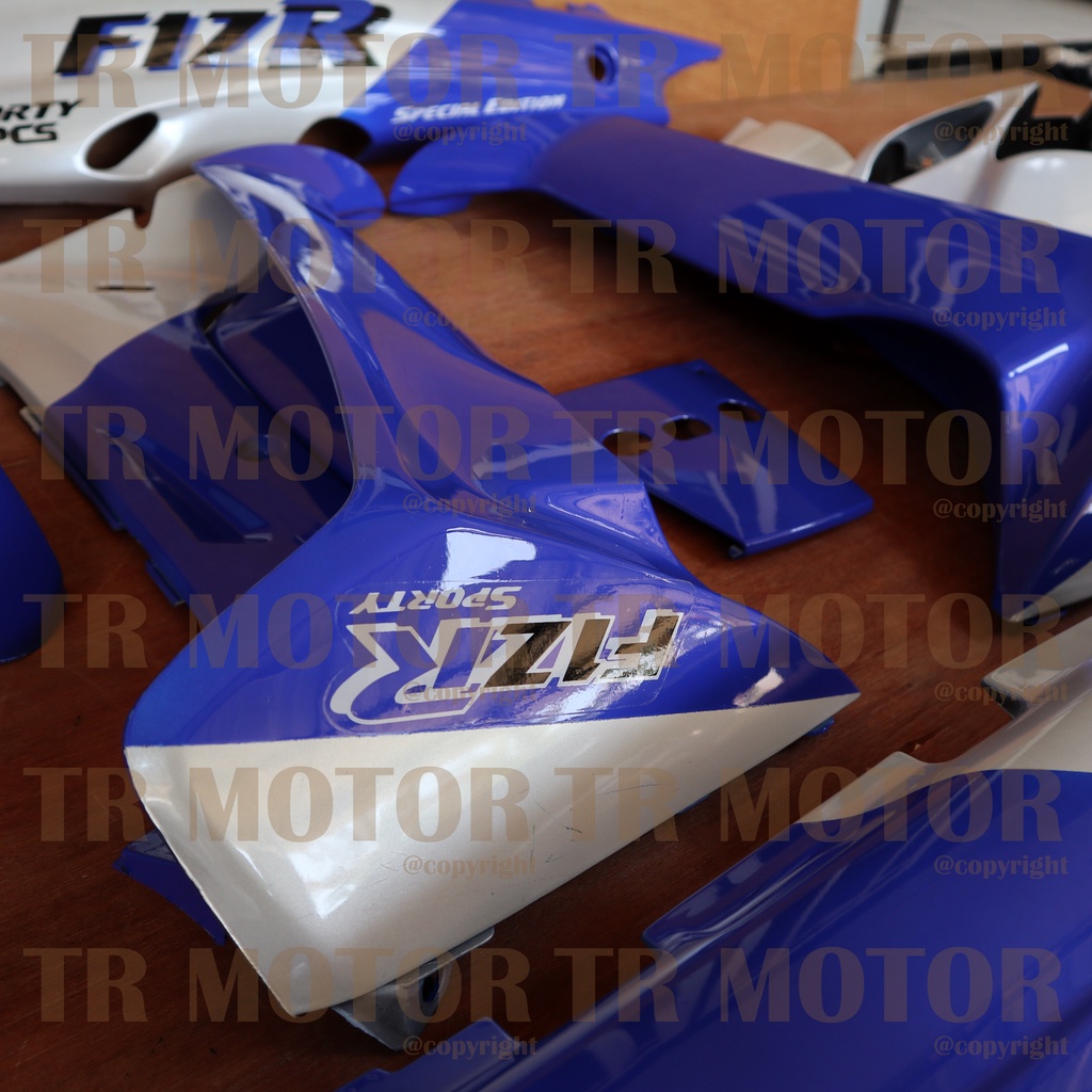 Cover Body Fizr F1zr Malboro Biru Full Set Halus Cover Bodi Yamaha Fiz r