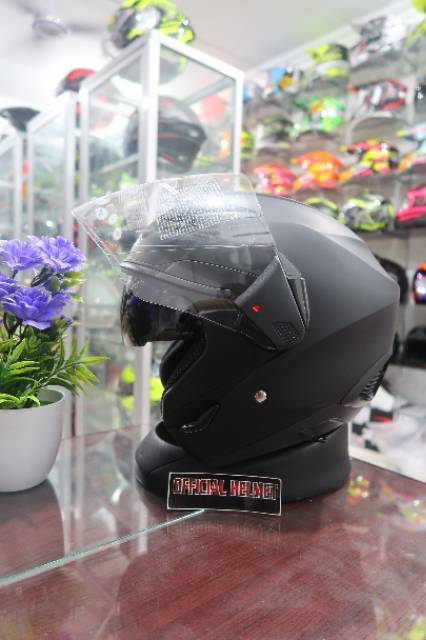 HELM ZEUS 611 Black Doff-4