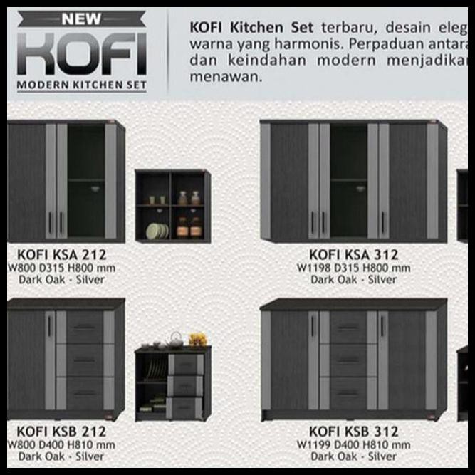 Kitchen Set Atas / Lemari Dapur Atas / Rak Dapur Atas Kofi Activ - 2 Pintu