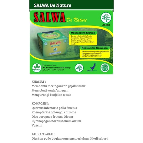 Salep Salwa Salep Wasir Ambeien De Nature