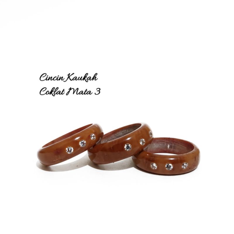 Cincin Kaukah BERSERTIFIKAT asli | Cincin kokka polos, cincin kokka mata 1, cincin kokka mata 3