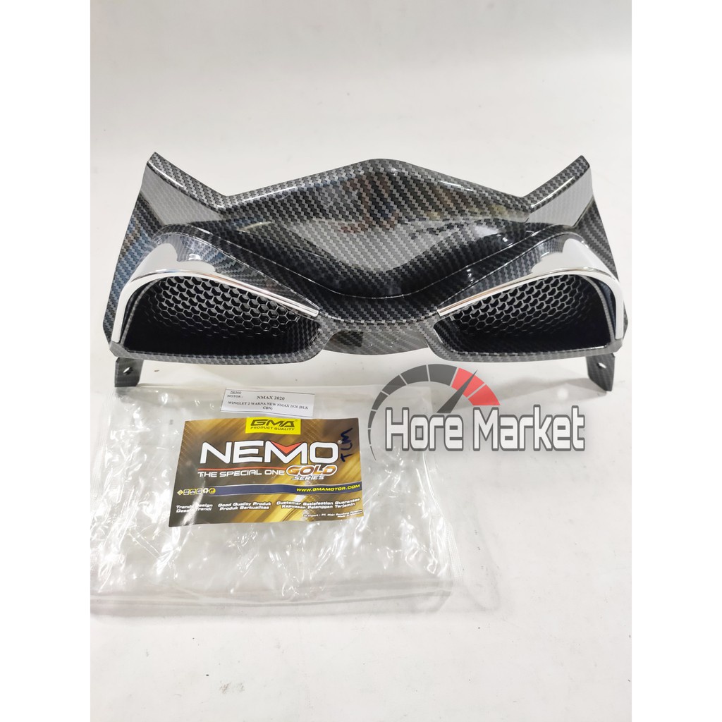 Winglet Aksesoris Variasi Yamaha New Nmax 2021 2022 NEMO Carbon 2 tone Two Tone Winglet Yamaha N max New 2021 2022 2tone Twotone