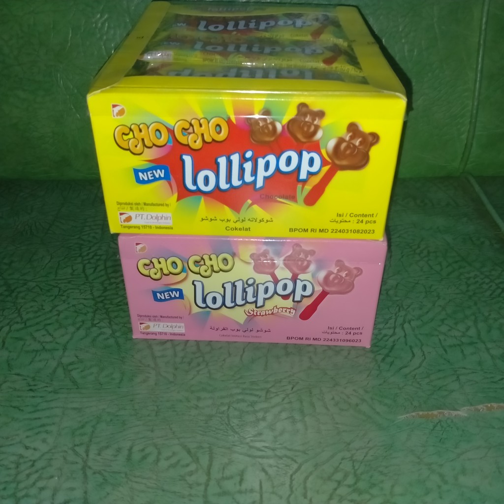 

CHOCHO LOLLIPOP 240g (24x10g ) RASA COKELAT & STROBERI