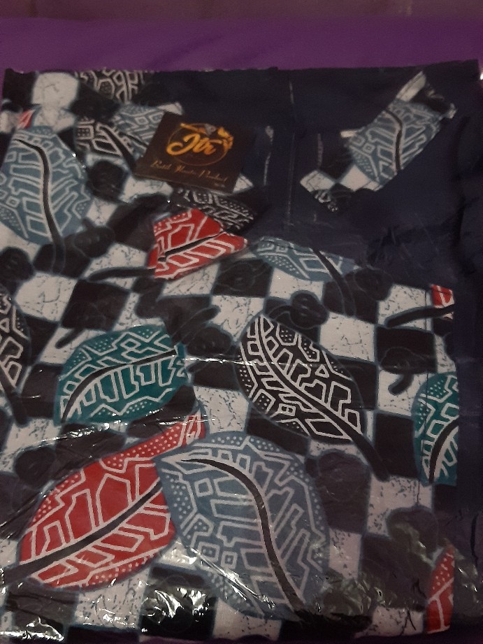 M-l-xl-xxl Batik Tunik Wanita Asj Sa Hrb026 Kenongo Pekalongan Sogan Tulis