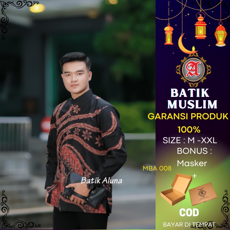 kemeja muslim pria batik pria Baju Koko Pria baju batik pria Baju Muslim Pria kemeja batik pria bati