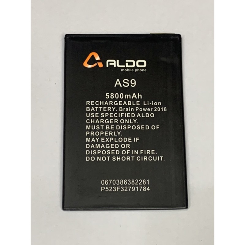 Baterai bat ALDO AS9 batere battery ALDO