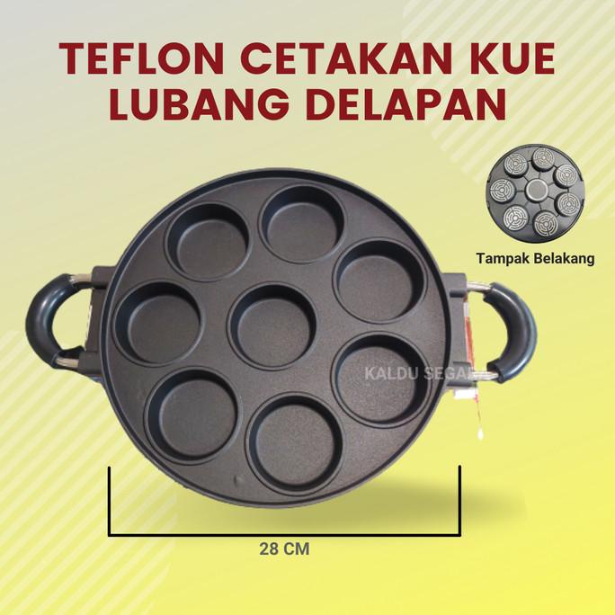 +%+%+%] TEFLON CETAKAN KUE LUBANG 8 | CETAKAN APEM & MARTABAK MINI