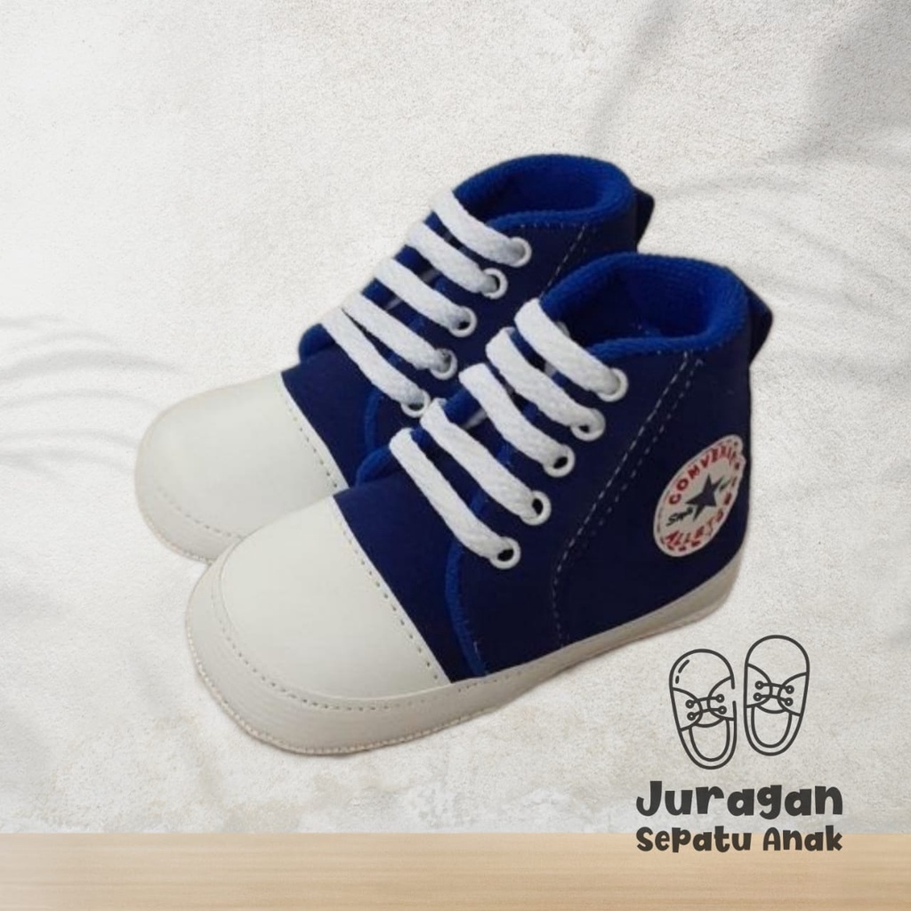Sepatu bayi prewalker merangkak dan belajar jalan anti slip sepatu bayi keren cnv terlaris/Sepatu bayi/sepatu prewalker