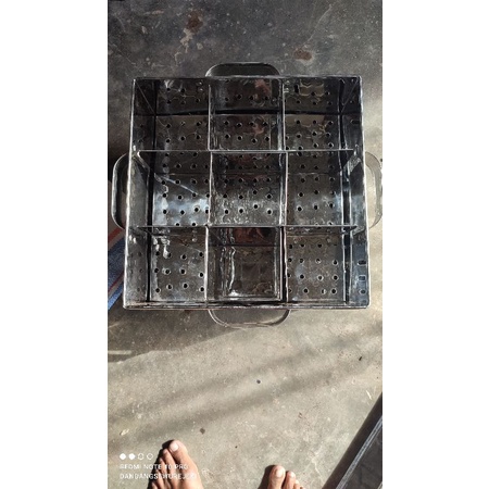dandang bakso kotak sekat 8 ukuran 35×35 tinggi 25
