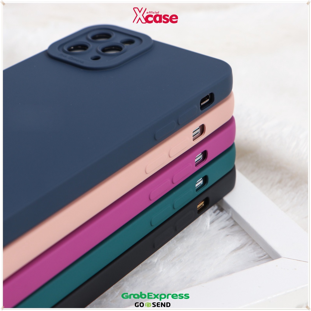 Casing iPhone 7 8 SE 7+ 8+ X XR XS 11 12 13 MINI PRO MAX (1) Silicone Matte Edge ProCamera Case