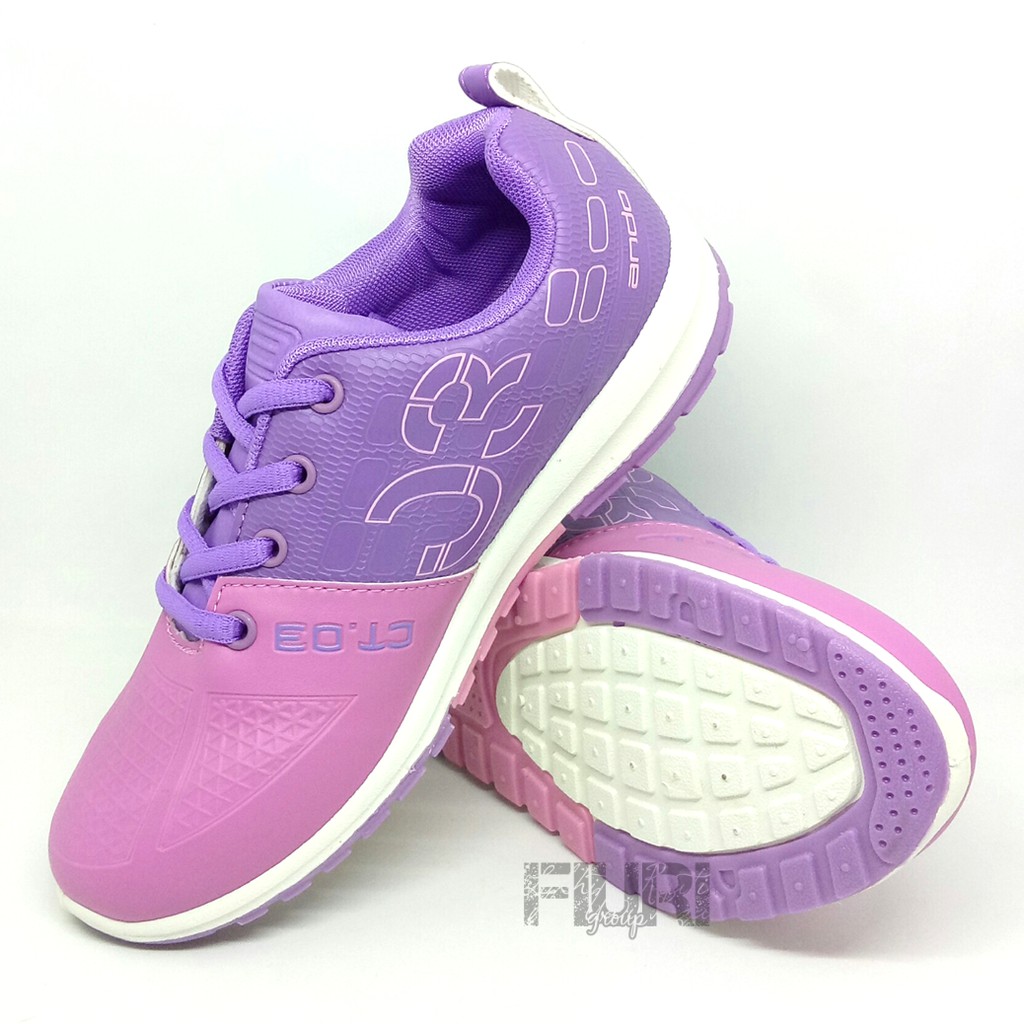 FIURI - ANDO ORIGINAL - CT 03 36-41 UNGU VIOLET - SEPATU SNEAKERS SPORT KANVAS SOL KARET ANAK PEREMPUAN - SEPATU KETS FASHION TRENDY WANITA DEWASA - SEPATU OLAHRAGA LARI FITNES SENAM KERJA KULIAH BERTALI CEWEK MURAH PROMO DISKON BONUS KAOS KAKI