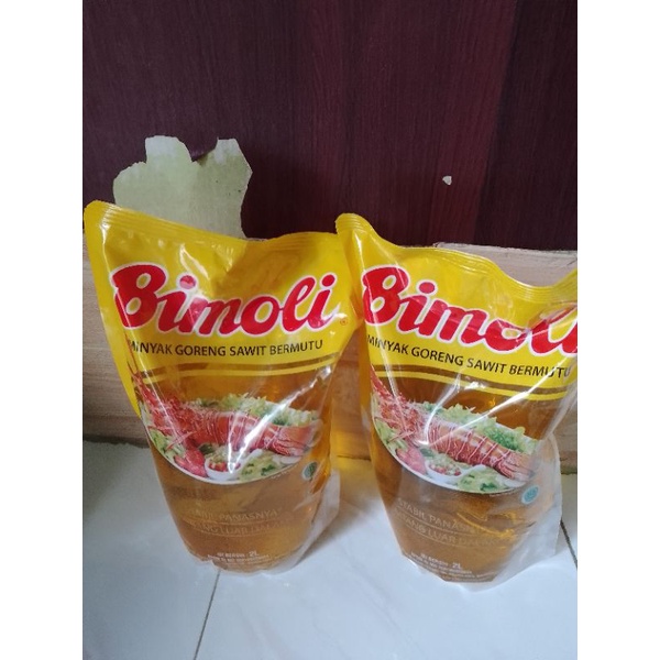 

minyak goreng Bimoli , pouch 2 liter