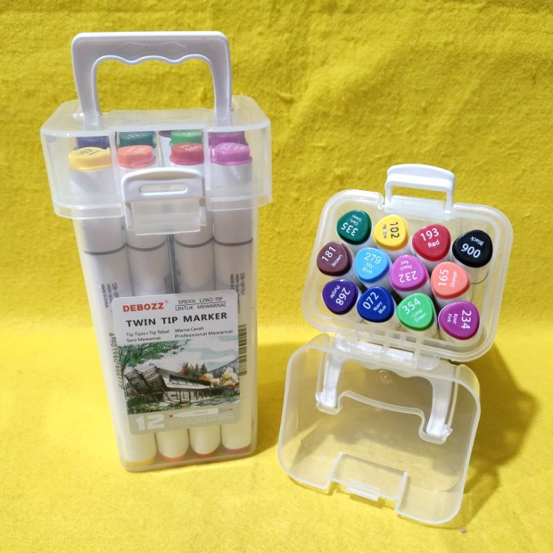 

Spidol 12 warna / Twin tip marker DEBOZZ DB-SP701