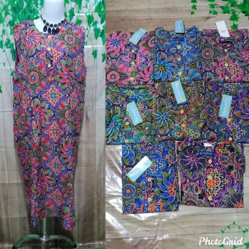 Daster Kencana Ungu Lebel Biru