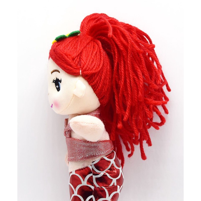 30cm Red Pink Purple Yellow Cute Mermaid Princess Plush Doll Stuffed Toy Girl Kids Birthday Gift