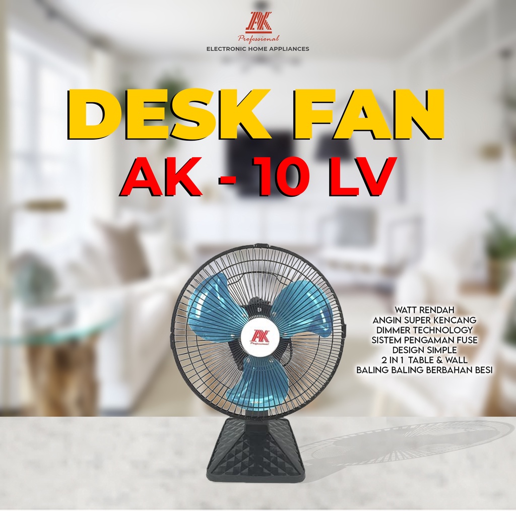 AK  KIPAS BESI 10&quot; AK LV with dimmer tech MURAH BANGET / GARANSI RESMI