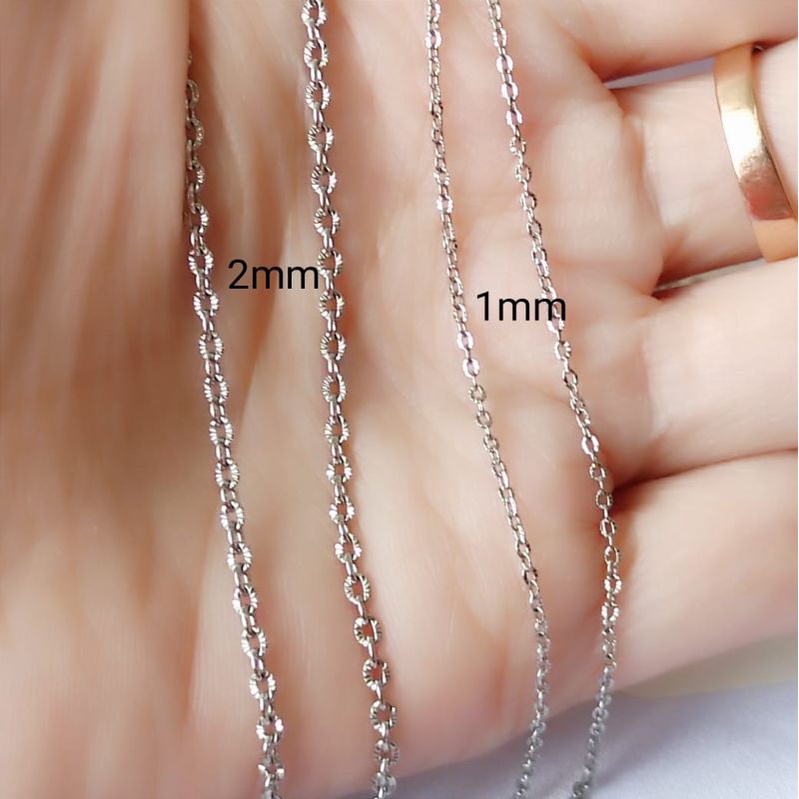 Kalung Nuri Motif Titanium Kalung Import Wanita Size Kecil