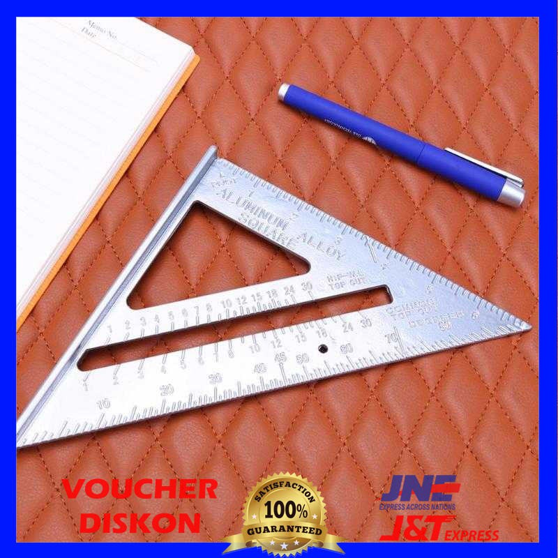 

Penggaris Siku Mistar Triangle Ruler Aluminium - Penggaris Tukang