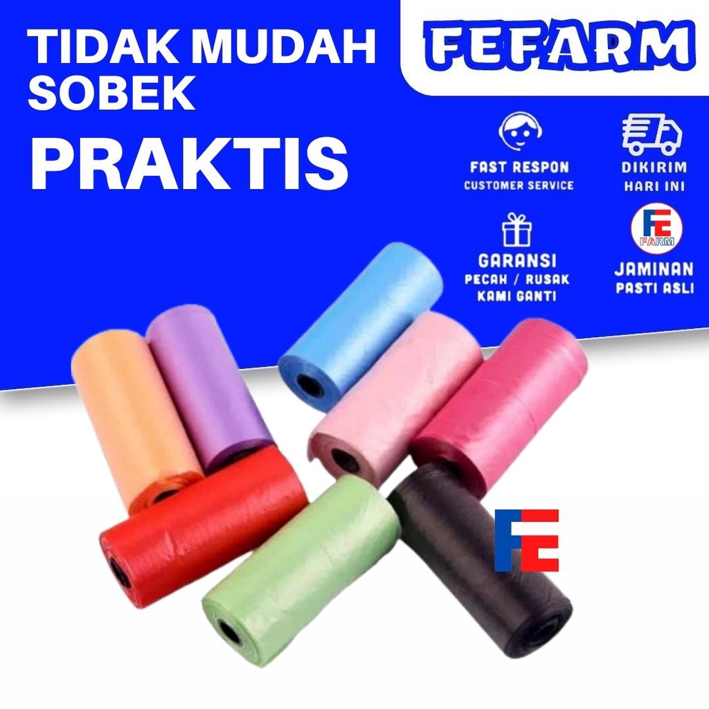 Refill Poop Bag / Kantong Plastik Kotoran Anjing Kucing FEFARM