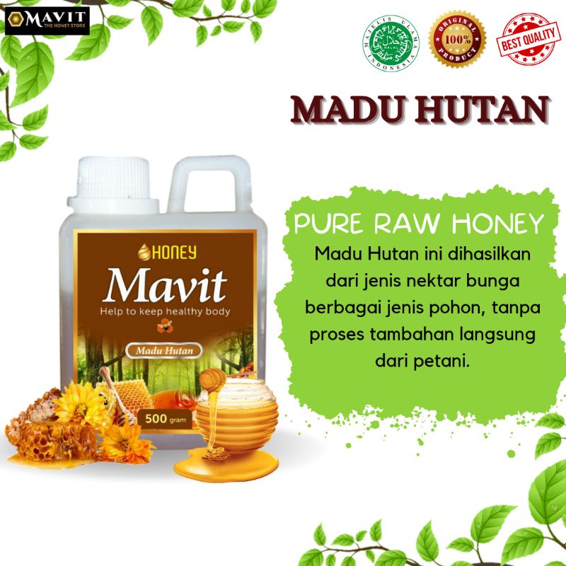 

Madu Murni Hutan Madu Mavit 500gr