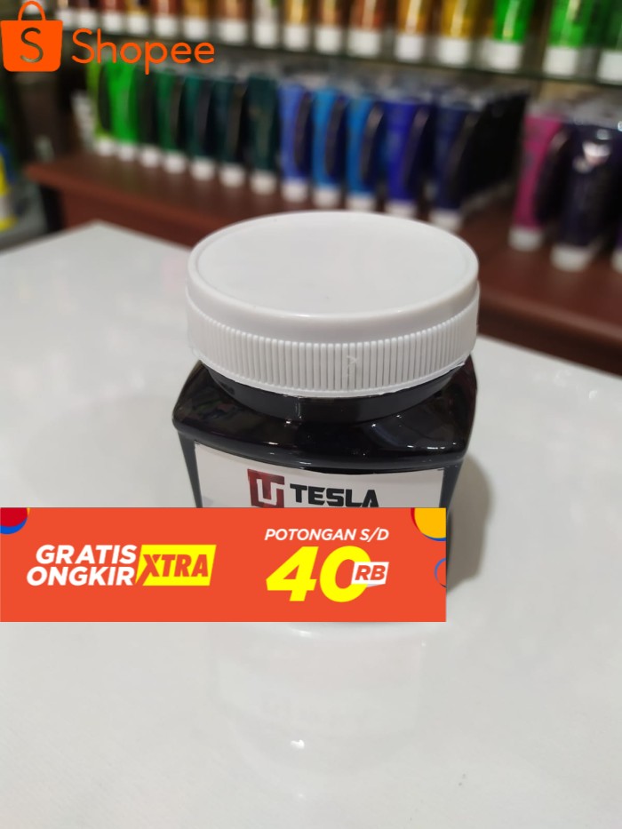 

TESLA PAINTS ACRYLIC,RED, YELLOW, WHITE ,BLACK ,BLUE - Hitam