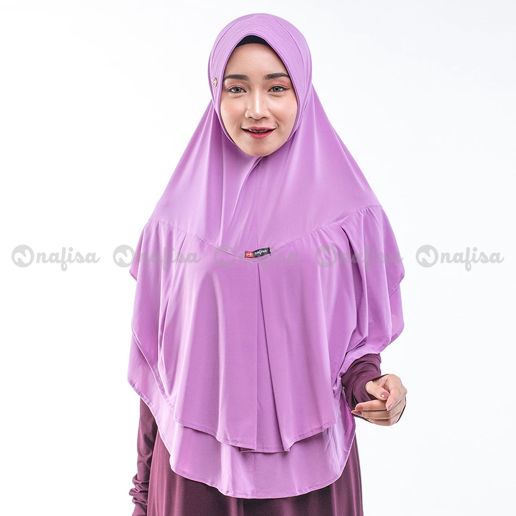 Abella Yess - Hijab Instan Bergo Pet Anti Tembem / Antem / Hijab Syari- Jilbab Dewasa