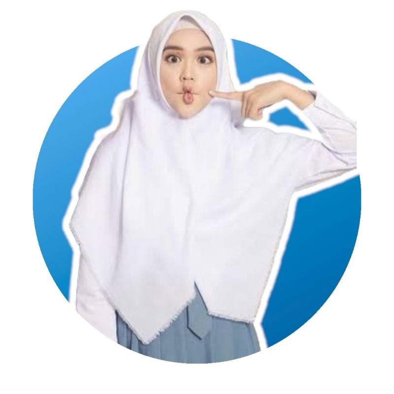 Jilbab Kerudung Segi Empat Polos Saudia Rawis Premium Anti Letoy Kasual Sekolah Kerja