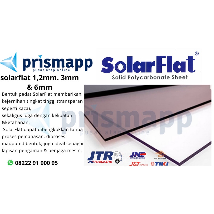 Solarflat 1.2mm, Atap Solid Solartuff, Solar Flat