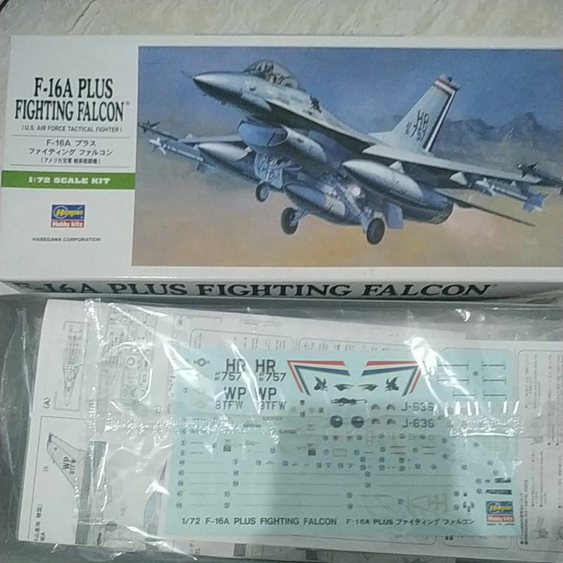 pesawat f-16 a plus fighting falcon 1/72 model kit hasegawa