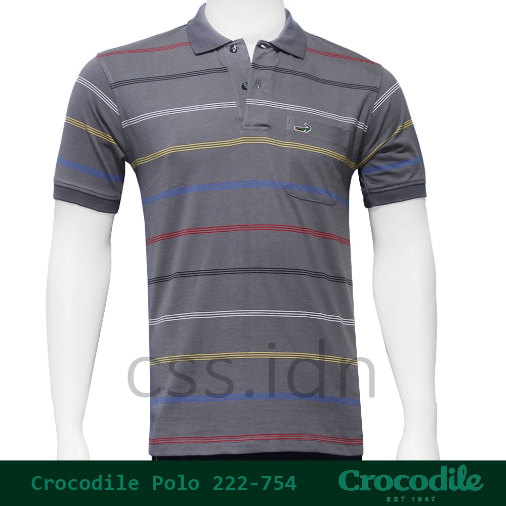 Kaos Kerah Polo Slim Fit Pria Crocodile 222-754