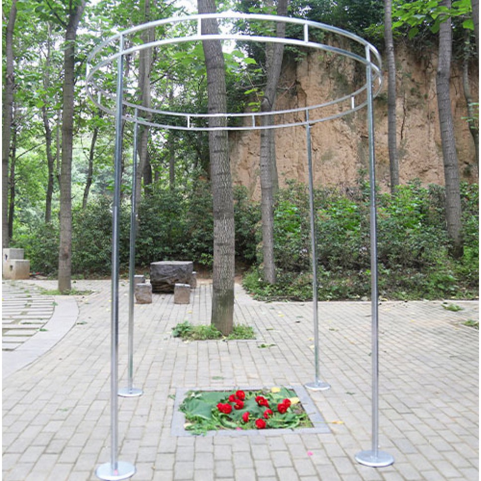 Tiang Backdrop Wedding Silver Pavillion Backdrop