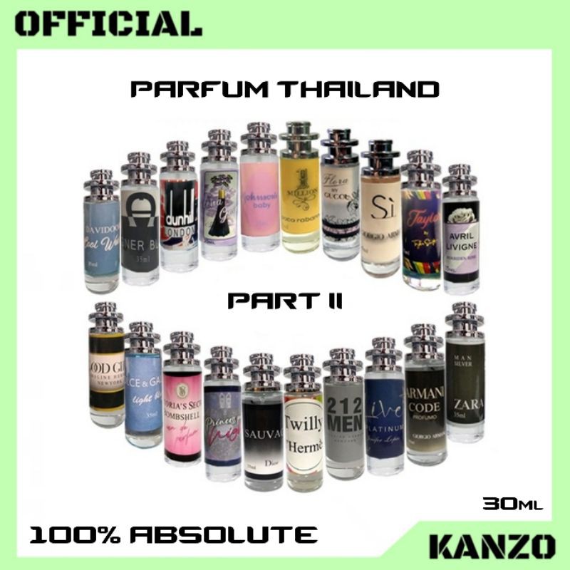 Kanzo - Parfum Thailand 35ml Premium / Parfum Thailand 35ml Termurah / Parfum Thailand 35ml PART II