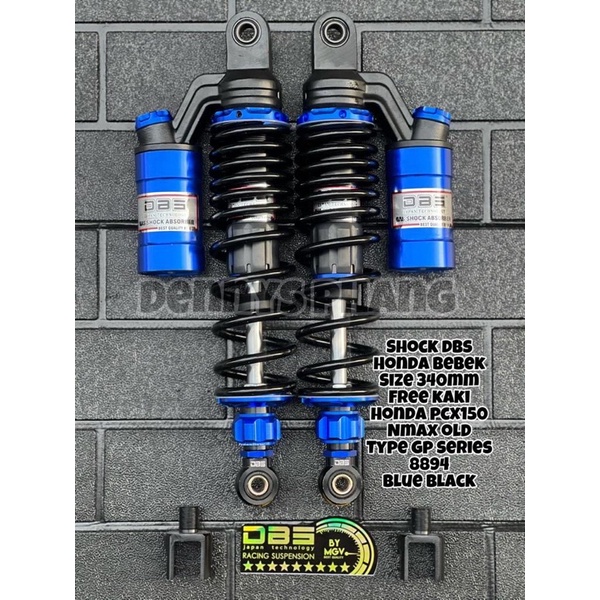 SHOCKBREAKER TABUNG RX KING CB 100 SUPRA KHARISMA UK 320MM dan 340mm DBS ORIGINAL MODEL KTC EXTREAM-Dbs Gp 340 htm/biru