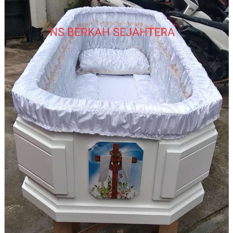 Kain Rajut/Kerut Peti Jenazah