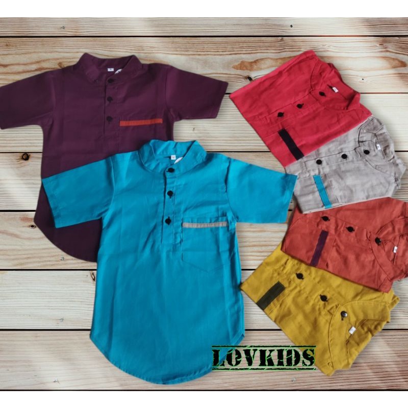 Kurta Anak Baju Muslim Anak Laki-laki 2-6 Tahun