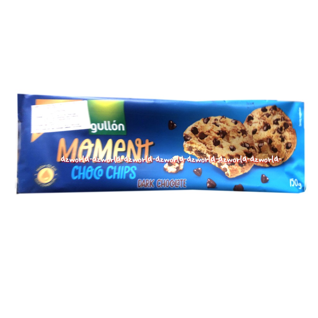 

Gullon Moment Choco Chips Dark Chocolate 150gr Snack Cemilan