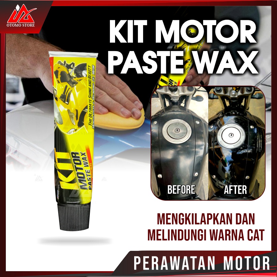 KIT ORIGINAL ODOL Motor Paste Wax Original 60 gr Kit Odol Paste Wax Mengkilapkan dan Melindungi Cat