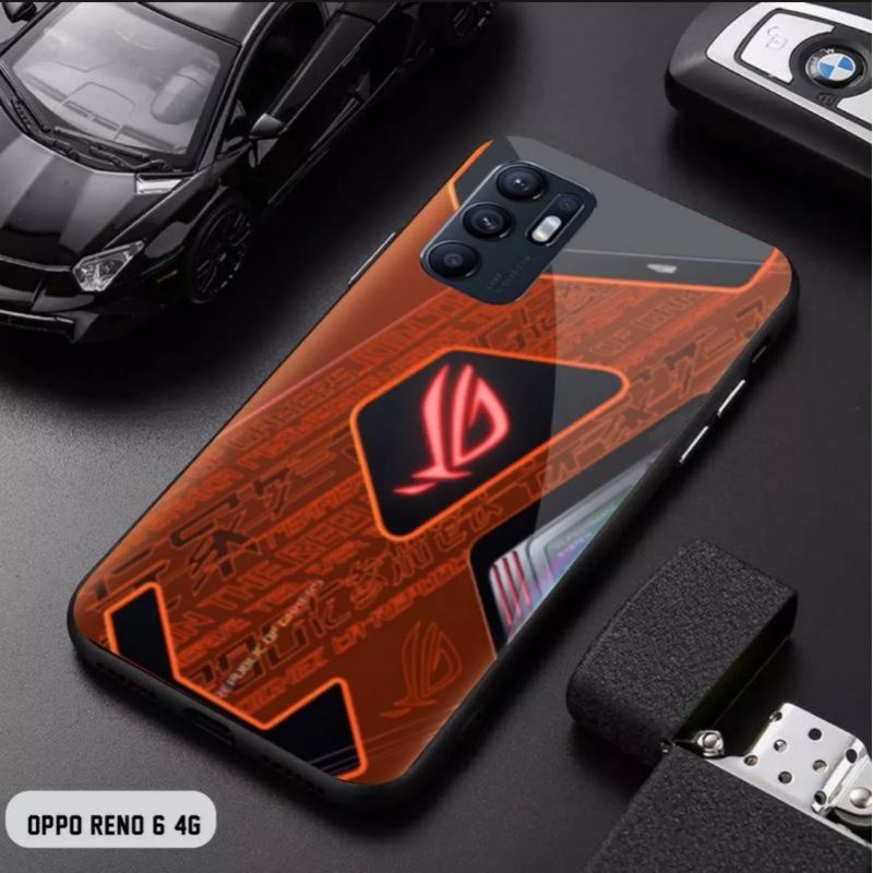 ubluk store case custom Oppo Reno 6 4g motif ROG series games terbaru keren