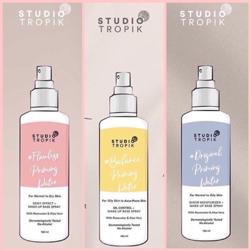 Jual Setting Spray Studio Tropik Priming Water Flawless Shopee Indonesia