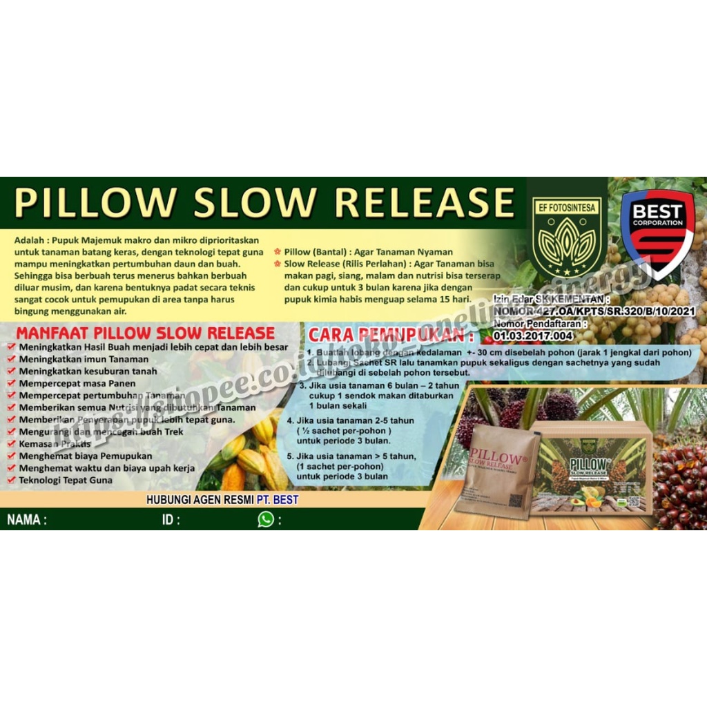 Jual SPANDUK BANNER PUPUK PILLOW SLOW RELEASE - UKURAN 1M X 2M | Shopee ...